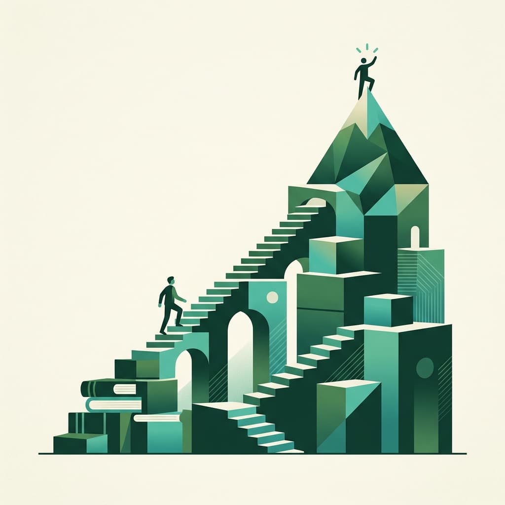 Educational journey illustration
